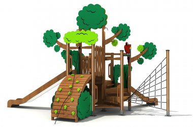 凯发(中国)官网运动游乐木质定制树形组