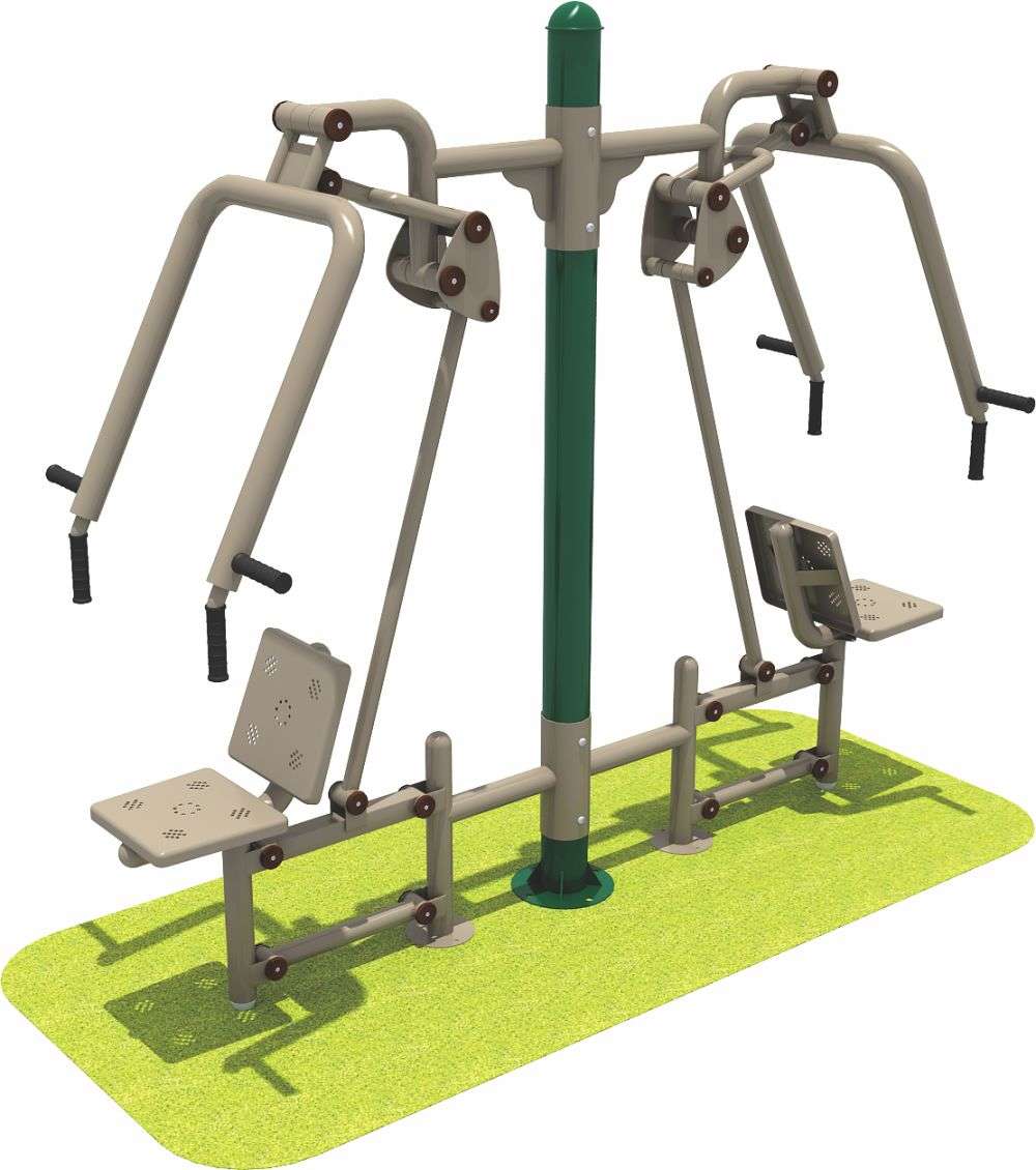 凯发(中国)官网运动健身器材 双人坐推器